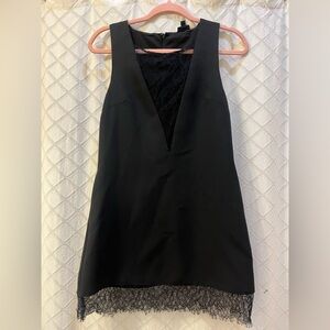 NBD Black Lace-Trimmed Dress EUC